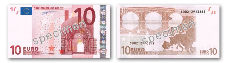 10 Euro – Erste Serie