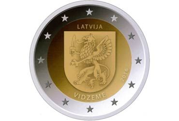 2 EUR Latvia 2016
